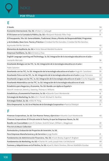 Catalogo Cengage Negocios y Economia 2013