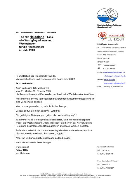 Sehr Geehrte Damen Und Herren Auf Französisch Sehr geehrte Damen und Herren, - (DLRG), Landesverband