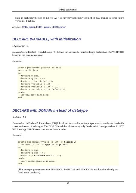 Firebird 2.1 Language Reference Update