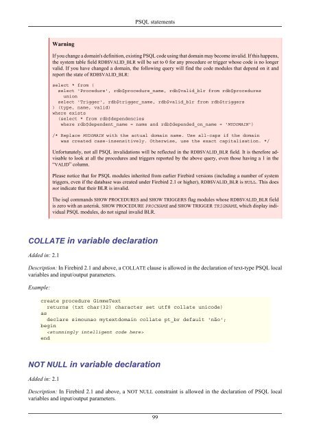 Firebird 2.1 Language Reference Update