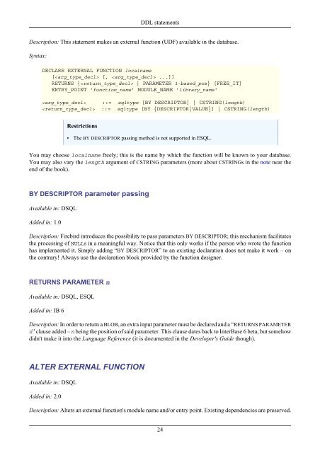 Firebird 2.1 Language Reference Update