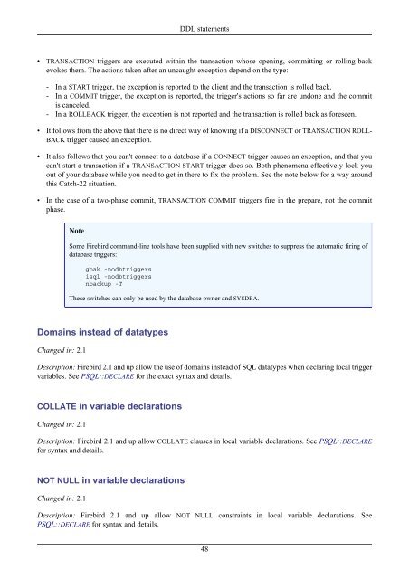 Firebird 2.1 Language Reference Update