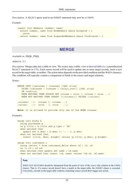 Firebird 2.1 Language Reference Update