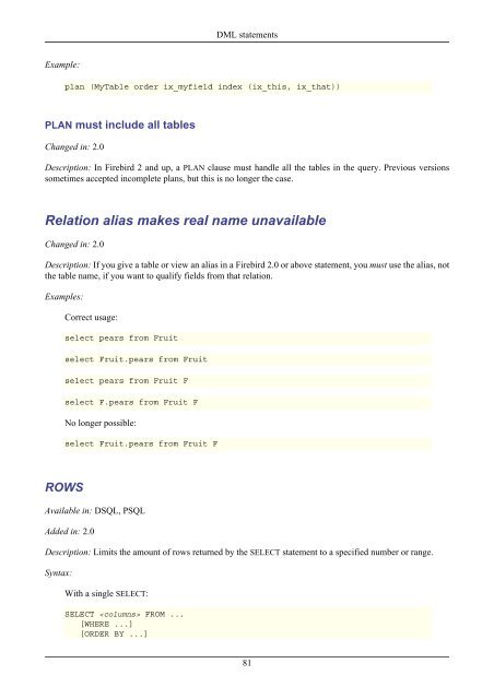 Firebird 2.1 Language Reference Update