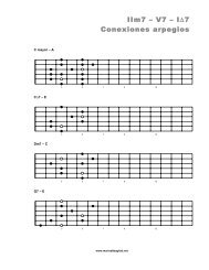 IIm7 â V7 â Iâ7 Conexiones arpegios