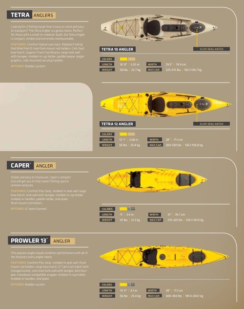 Ocean Kayak Product Guide 2014