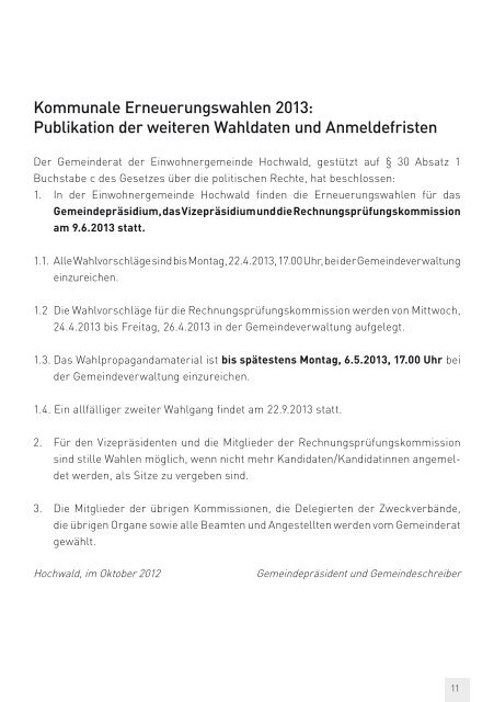 Gemeinde Hochwald Hobel aktuell 1 | 2013 - firma-web