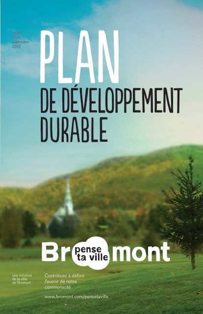 Plan de DE Développement Durable