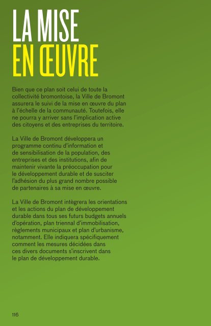 Plan de DE Développement Durable