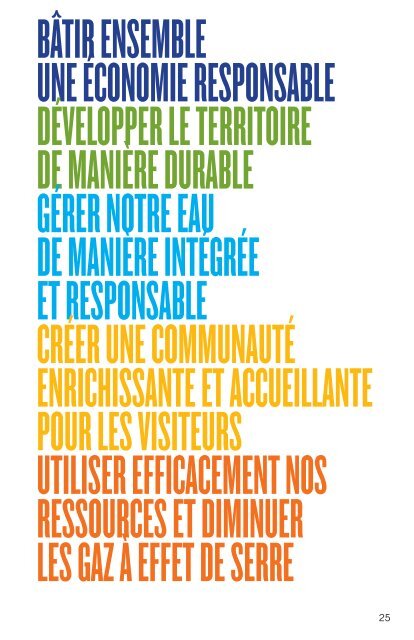 Plan de DE Développement Durable