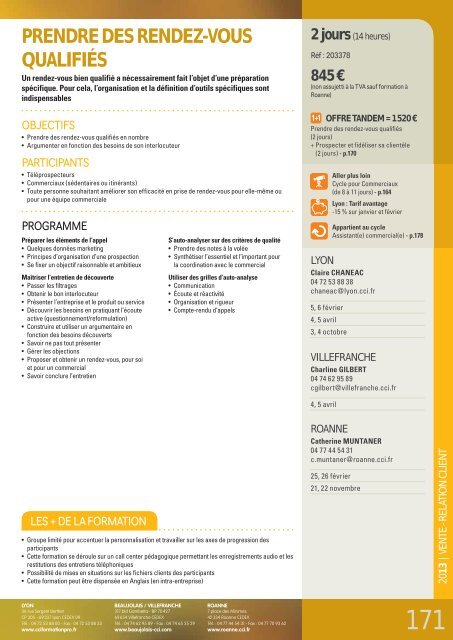 CCI Formation 