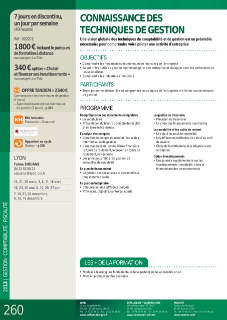 CCI Formation 