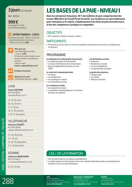 CCI Formation 