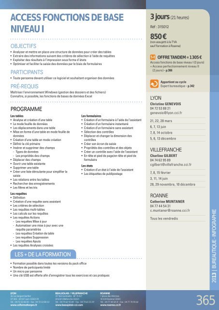 CCI Formation 