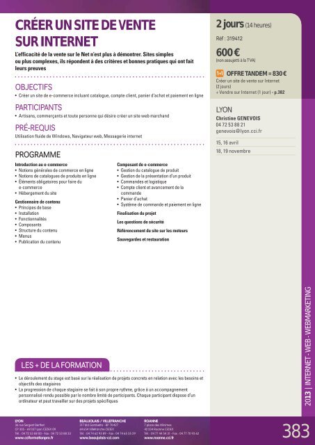 CCI Formation 