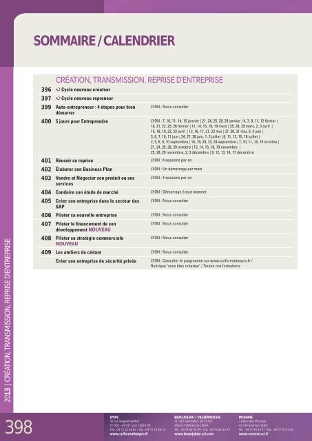 CCI Formation 