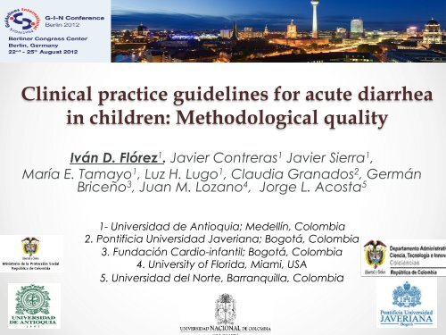 Clinical practice guidelines for acute diarrhea in children ...