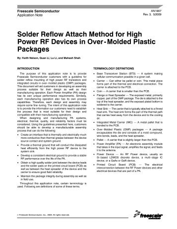 AN1907 Solder Reflow Attach Method for High Power ... - eetasia.com