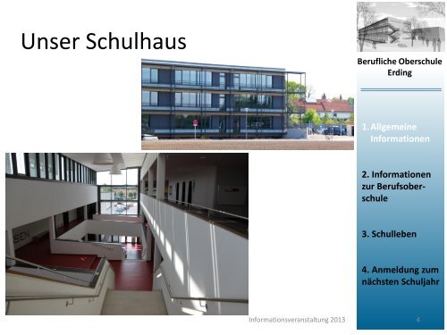 Informationsveranstaltung 23.01.2013 - FOS/BOS Erding