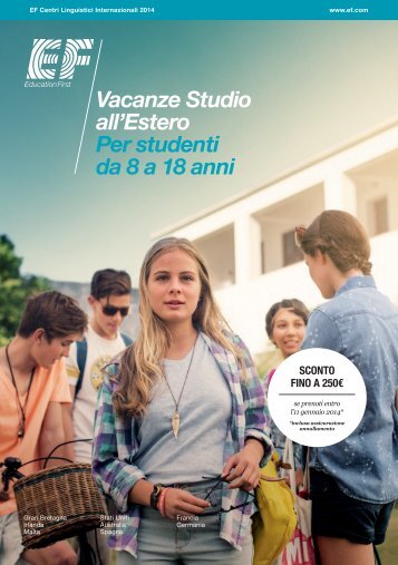 Vacanze Studio allâEstero Per studenti da 8 a 18 anni