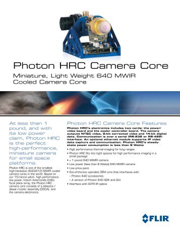 Photon HRC Camera Core - Flir Systems