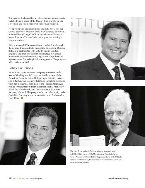 Fraser Institute Annual Report 2011