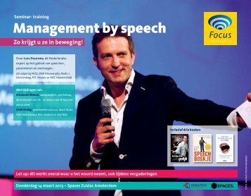 Management by speech - Focus Conferences