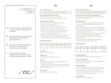 112025-GC-IFU CONNECTOR PASTE-OK.indd - GC Europe