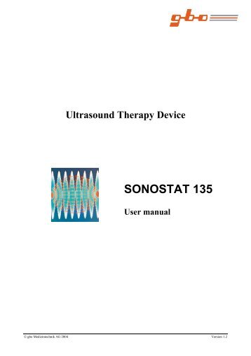 SONOSTAT 135 - Gbo Medizintechnik