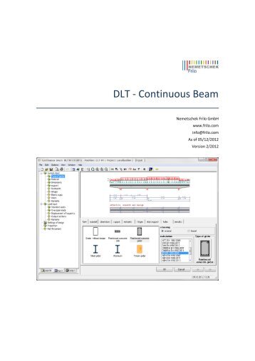 DLT - Continuous Beam - Frilo