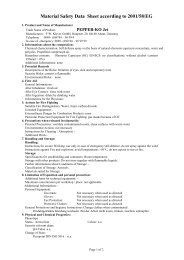 Material Safety Data Sheet according to 2001/58/EG - Ballistol