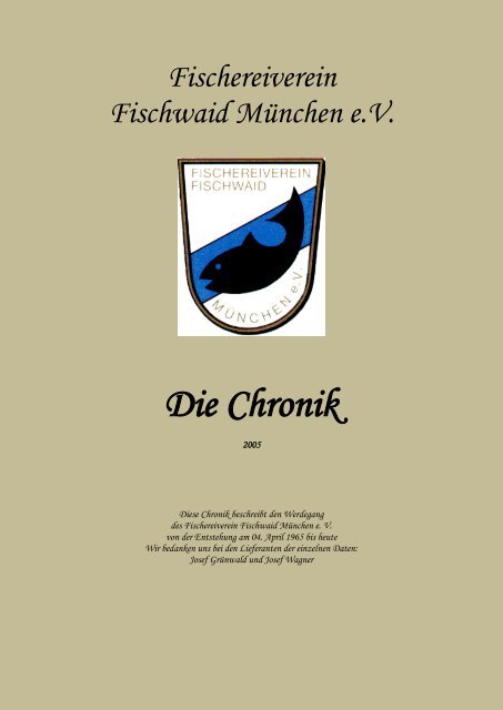 Die Chronik - Fischwaid München