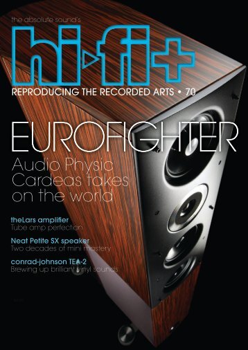 Hifi+ review issue 70 EUROFIGHTER - Audio Physic Cardeas