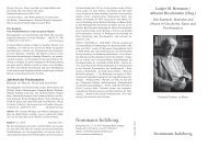 Faltblatt Fichtner-Gedenkschrift - Frommann-Holzboog