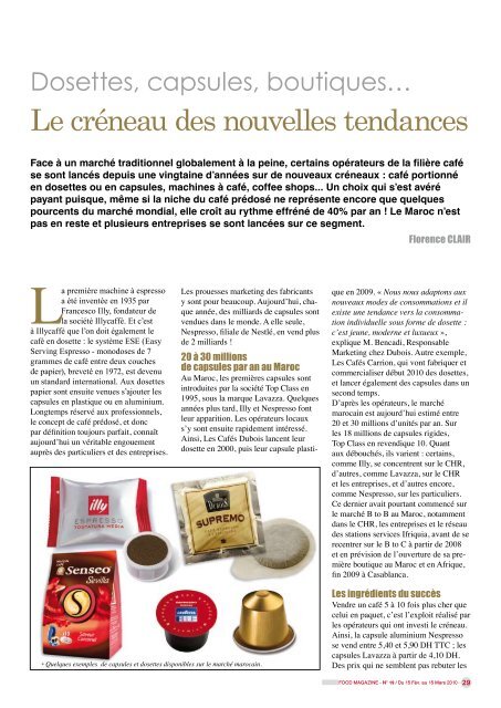 Le Café - FOOD MAGAZINE