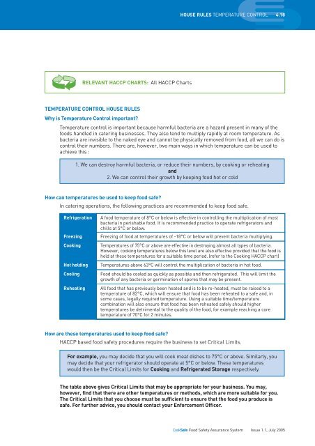 4. HOUSE RULES TEMPERATURE CONTROL