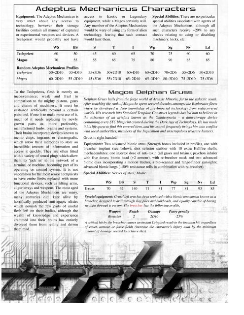 Warhammer 40k - Inquisitor - The Living Rule Book 1.1 (Part II).