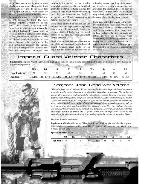 Warhammer 40k - Inquisitor - The Living Rule Book 1.1 (Part II).