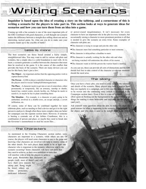 Warhammer 40k - Inquisitor - The Living Rule Book 1.1 (Part II).