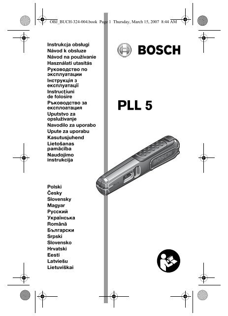 Instrukcja obsługi Návod k obsluze Návod na používanie Használati ...