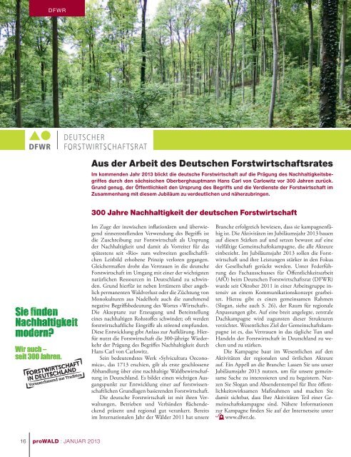Januar 2013 - Deutscher Forstverein