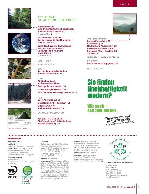 Januar 2013 - Deutscher Forstverein