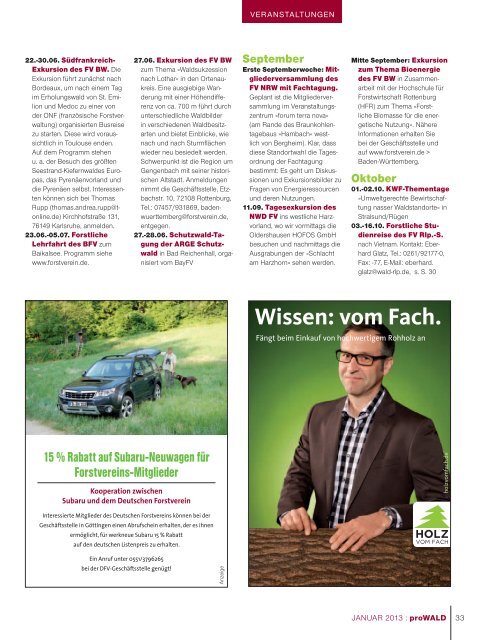 Januar 2013 - Deutscher Forstverein
