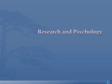 Psychology and Research