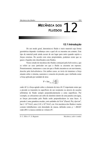 MECÂNICA DOS FLUIDOS - Fotonica.ifsc.usp.br