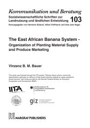 Organization of Planting Material Supply and Produce Marketing
