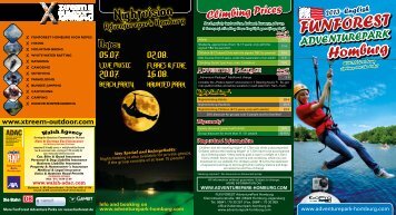 Brochure AdventurePark Homburg - Fun Forest AbenteuerParks