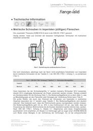 Metrische Schrauben in imperialen Flanschen - FlangeValid