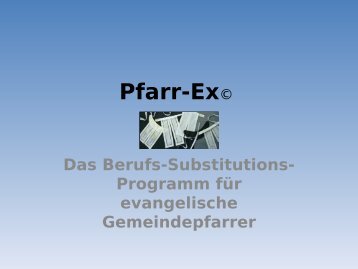 Pfarr-Ex - Evangelische Kirchengemeinde Freisenbruch-Horst-Eiberg