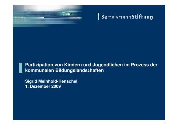 Partizipation von Kindern und Jugendlichen im ... - GanzTag in NRW